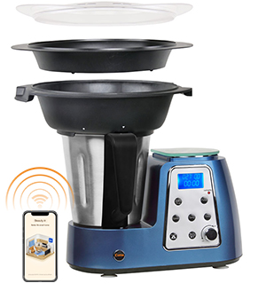 QANA 2020 no stick Wifi Led Display chicken BBQ pizza pan 1500w hot electric digital mini air fryer - copy - copy